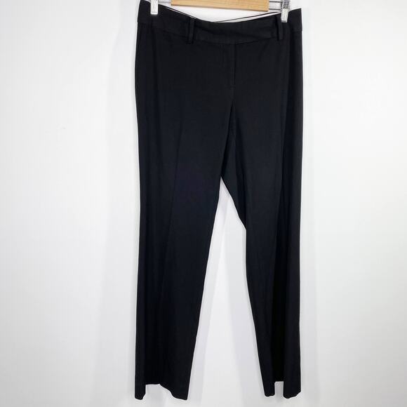 Ann Taylor Solid Black Polyester Blend Dress Pants Slacks Women's Size 32 - Picture 1 of 8